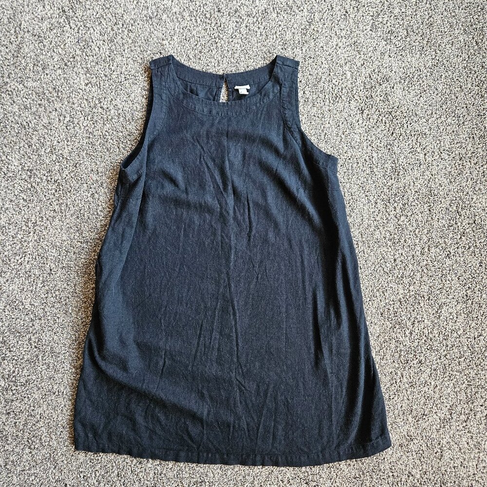 A New Day Black Sleeveless Dress with Pockets